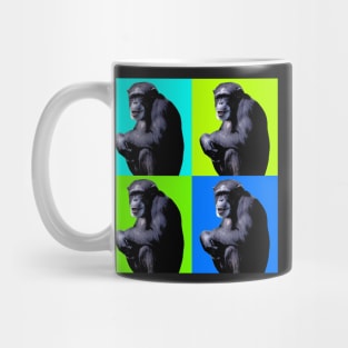 Chimpanzee. Cute Chimp Pop Art. pop art chimp - magical animals Mug